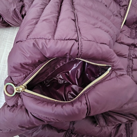 EUC MICHAEL KORS Puffy lightweight Jacket Burgundy 1X - Picture 13 of 16